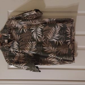 Cooke Street Aloha Shirt Olive Green